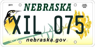 NE license plate XIL075