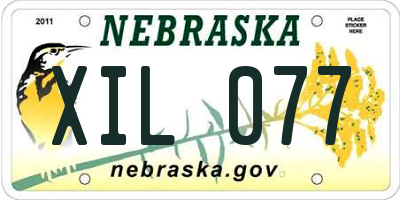 NE license plate XIL077