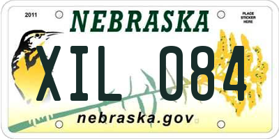 NE license plate XIL084