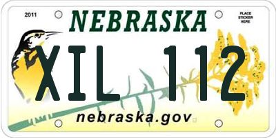 NE license plate XIL112
