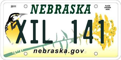 NE license plate XIL141