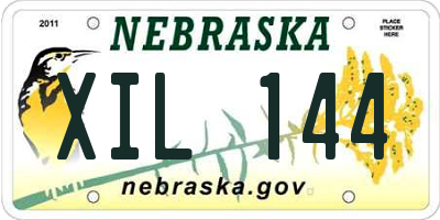 NE license plate XIL144