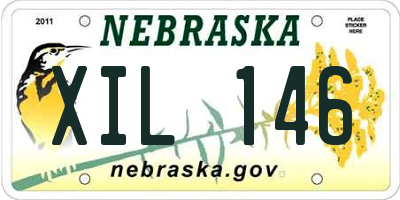 NE license plate XIL146