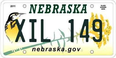 NE license plate XIL149