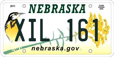 NE license plate XIL161