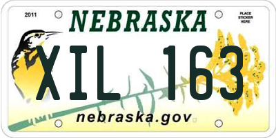 NE license plate XIL163