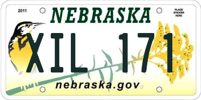 NE license plate XIL171