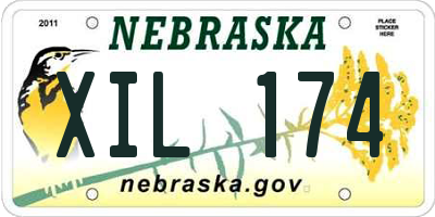 NE license plate XIL174
