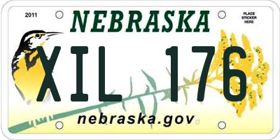 NE license plate XIL176