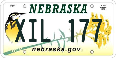 NE license plate XIL177