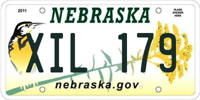 NE license plate XIL179