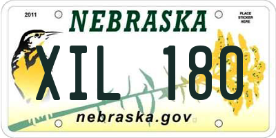 NE license plate XIL180