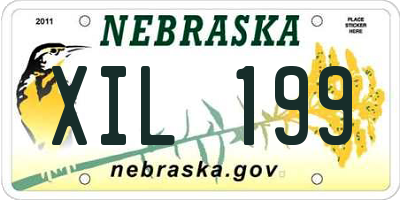 NE license plate XIL199