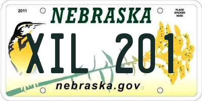 NE license plate XIL201