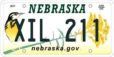 NE license plate XIL211