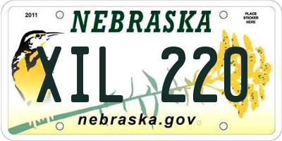NE license plate XIL220