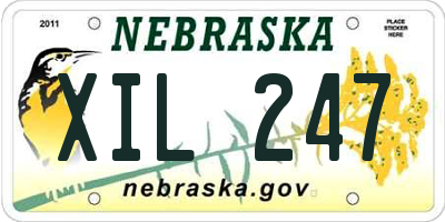 NE license plate XIL247