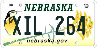 NE license plate XIL264