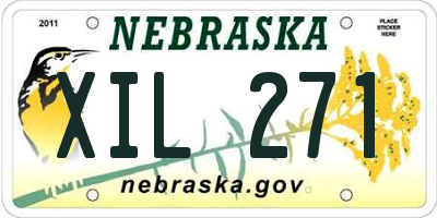NE license plate XIL271