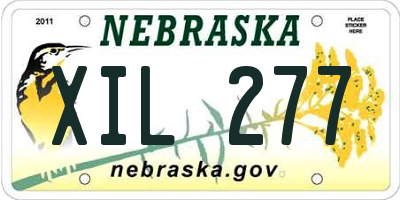 NE license plate XIL277