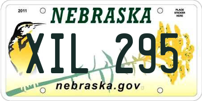 NE license plate XIL295