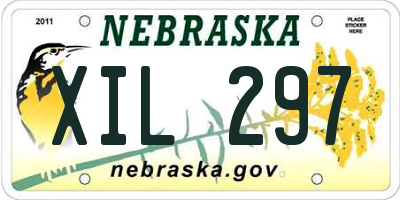 NE license plate XIL297