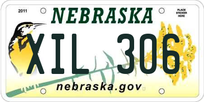 NE license plate XIL306