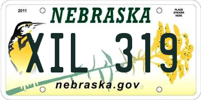 NE license plate XIL319