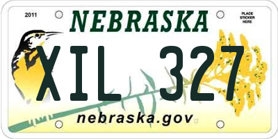 NE license plate XIL327