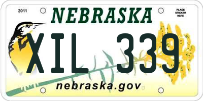 NE license plate XIL339