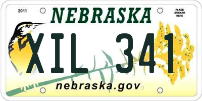 NE license plate XIL341
