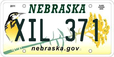 NE license plate XIL371