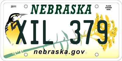 NE license plate XIL379