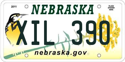 NE license plate XIL390