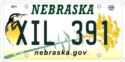 NE license plate XIL391