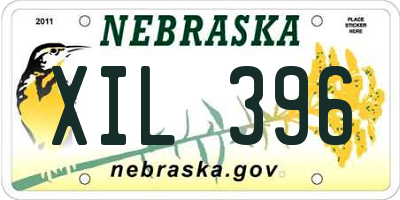 NE license plate XIL396