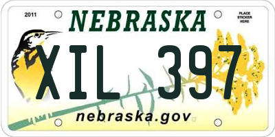NE license plate XIL397