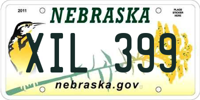 NE license plate XIL399