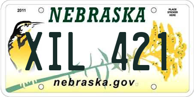 NE license plate XIL421