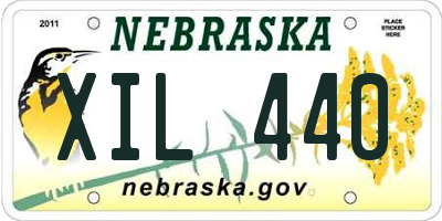 NE license plate XIL440