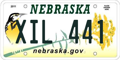 NE license plate XIL441