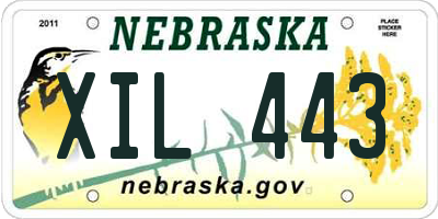 NE license plate XIL443
