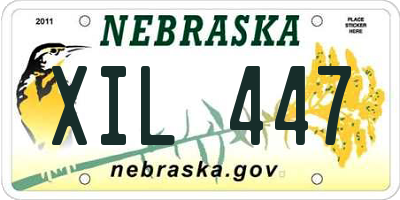 NE license plate XIL447
