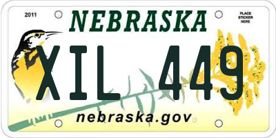 NE license plate XIL449