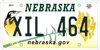NE license plate XIL464