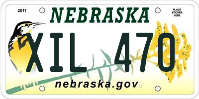 NE license plate XIL470