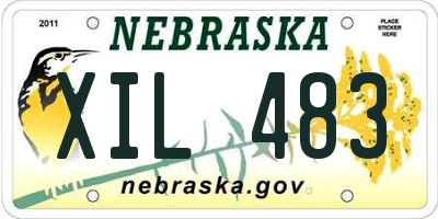 NE license plate XIL483
