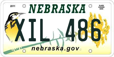 NE license plate XIL486