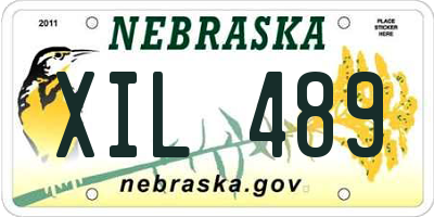 NE license plate XIL489