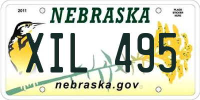 NE license plate XIL495